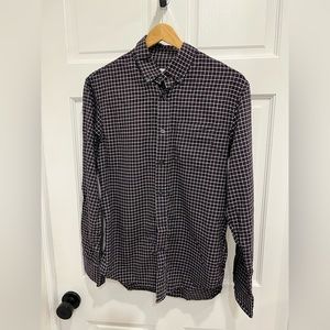 Club Monaco mens plaid flannel shirt size small